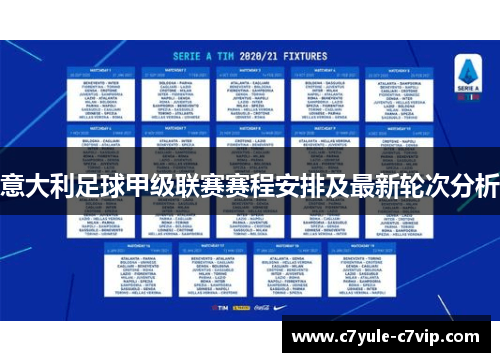 意大利足球甲级联赛赛程安排及最新轮次分析