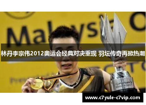林丹李宗伟2012奥运会经典对决重现 羽坛传奇再掀热潮